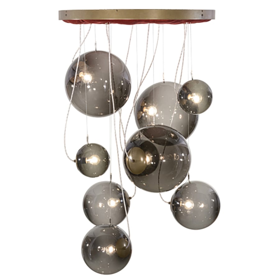 Meyda Tiffany Bola 9 Light 40" Wide Abstract Multi Light Pendant
