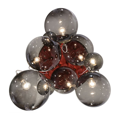 Meyda Tiffany Bola 9 Light 40" Wide Abstract Multi Light Pendant