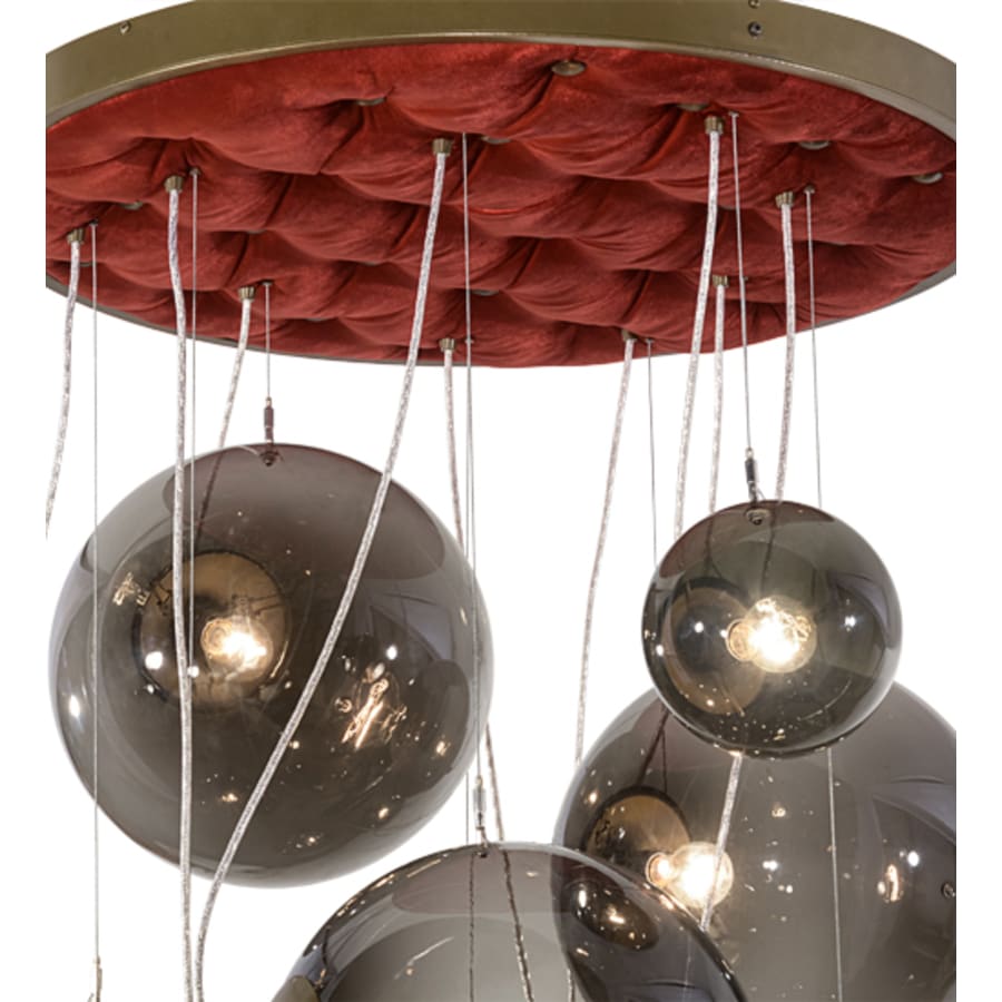 Meyda Tiffany Bola 9 Light 40" Wide Abstract Multi Light Pendant