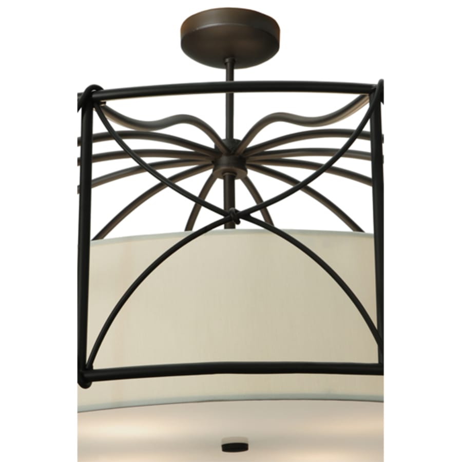 Meyda Tiffany Aspen 4 Light 53" Wide Semi-Flush Drum Ceiling Fixture