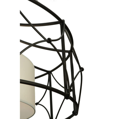 Meyda Tiffany Aspen 4 Light 53" Wide Semi-Flush Drum Ceiling Fixture