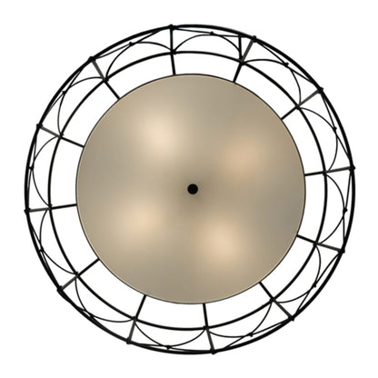 Meyda Tiffany Aspen 4 Light 53" Wide Semi-Flush Drum Ceiling Fixture