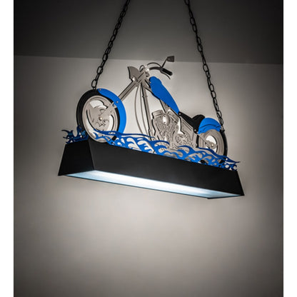 Meyda Tiffany Motorcycle 2 Light 39" Wide Linear Pendant