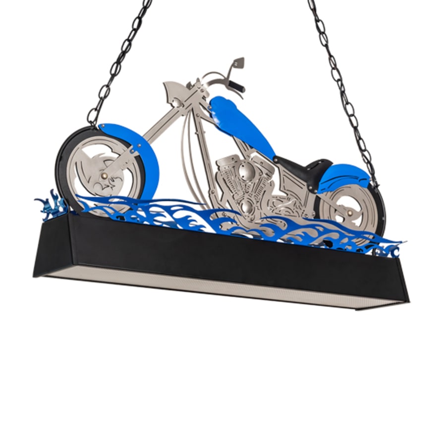 Meyda Tiffany Motorcycle 2 Light 39" Wide Linear Pendant