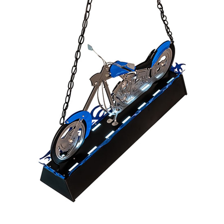 Meyda Tiffany Motorcycle 2 Light 39" Wide Linear Pendant