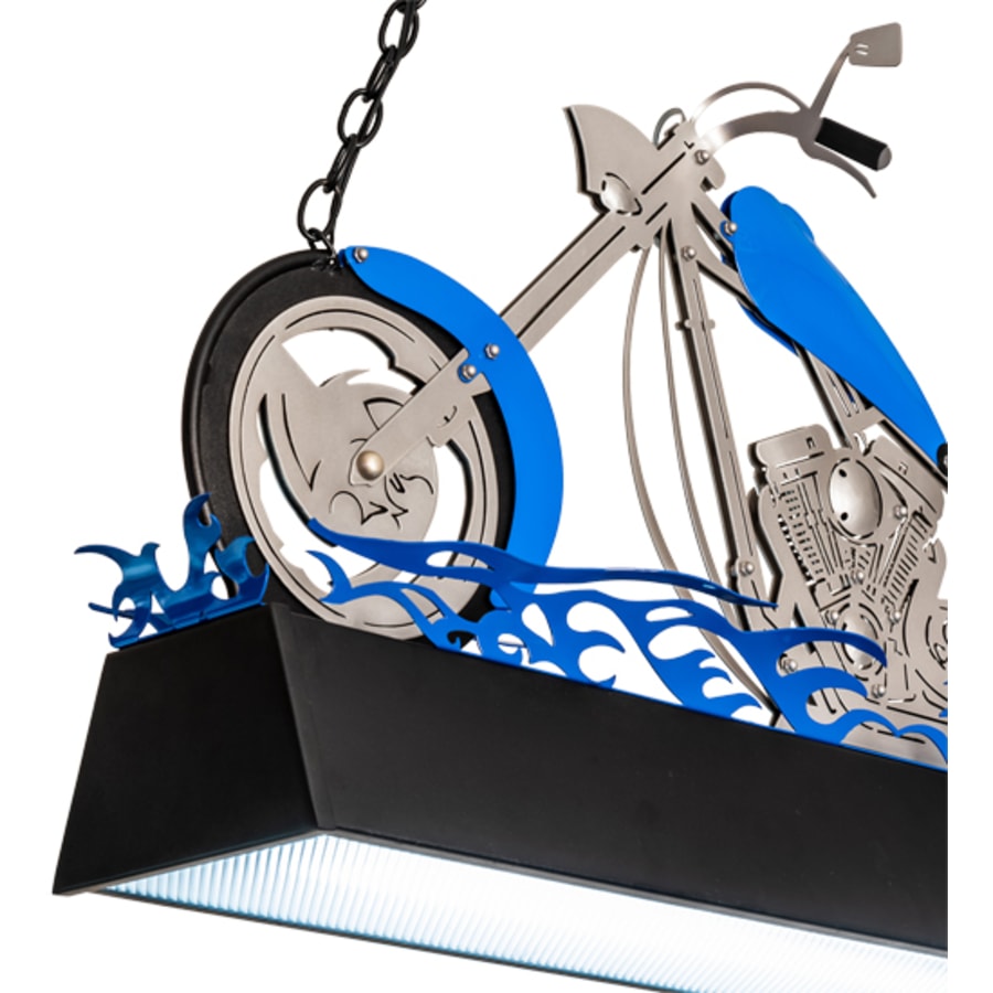 Meyda Tiffany Motorcycle 2 Light 39" Wide Linear Pendant