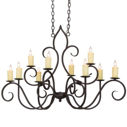 Meyda Tiffany Clifton 10 Light 48" Wide Taper Candle Style Chandelier