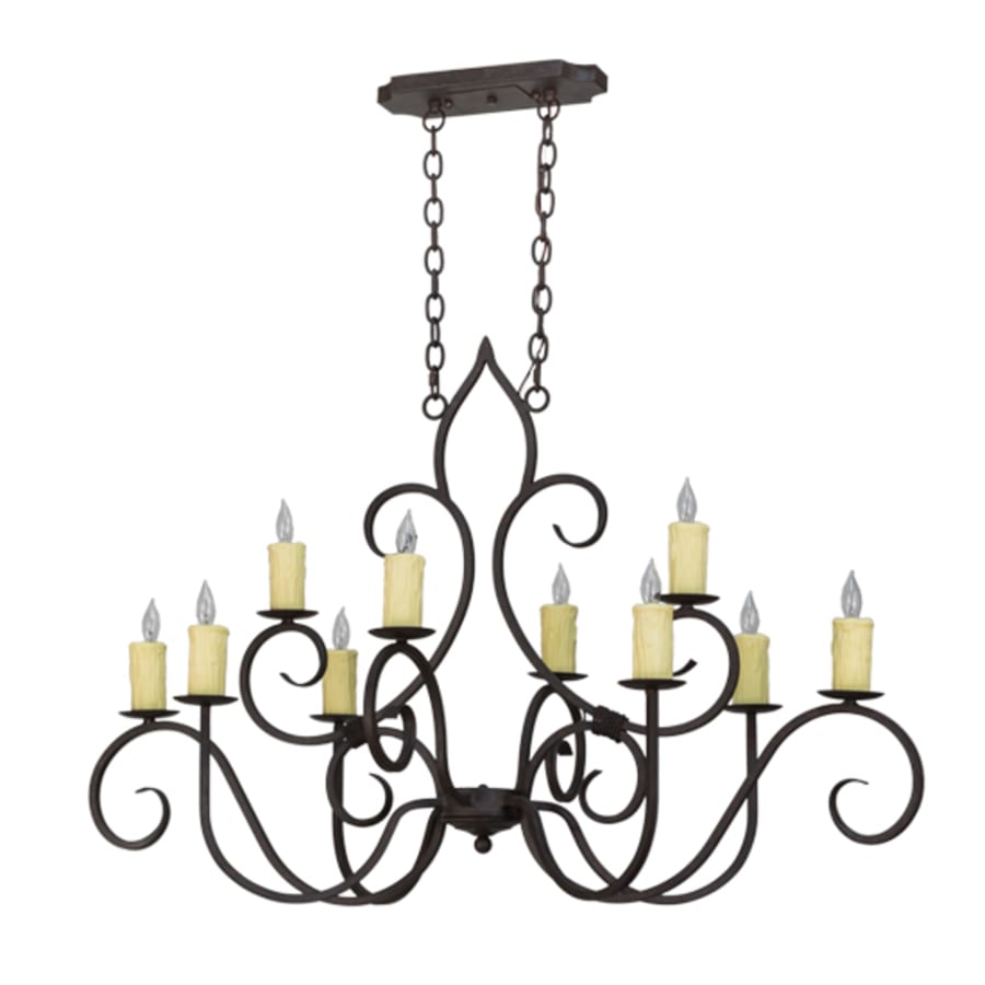 Meyda Tiffany Clifton 10 Light 48" Wide Taper Candle Style Chandelier