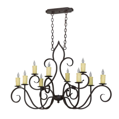 Meyda Tiffany Clifton 10 Light 48" Wide Taper Candle Style Chandelier