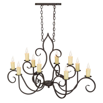 Meyda Tiffany Clifton 10 Light 48" Wide Taper Candle Style Chandelier