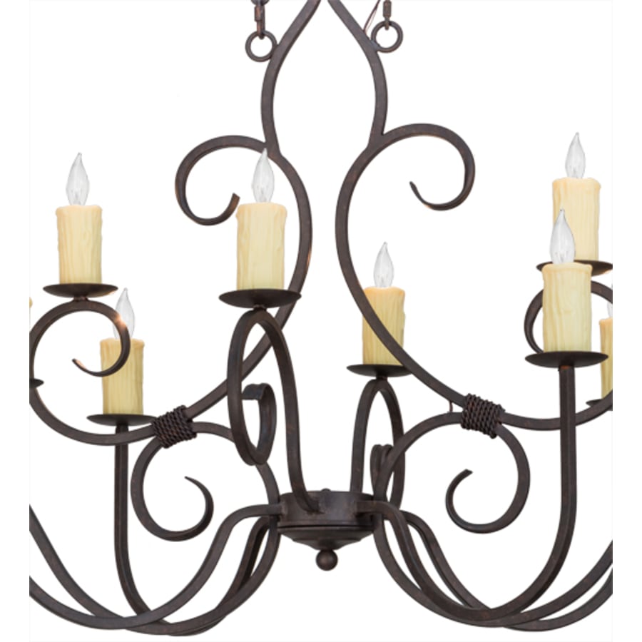 Meyda Tiffany Clifton 10 Light 48" Wide Taper Candle Style Chandelier