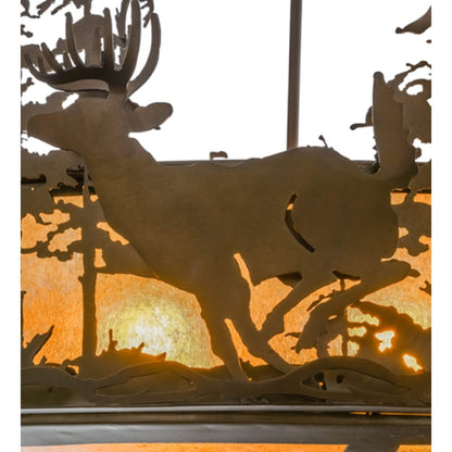 Meyda Tiffany Wildlife at Dusk 4 Light 34" Wide Pendant