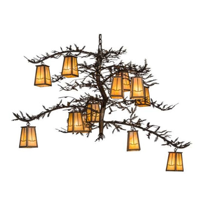 Meyda Tiffany Pine Branch Valley View 12 Light 54" Wide Chandelier