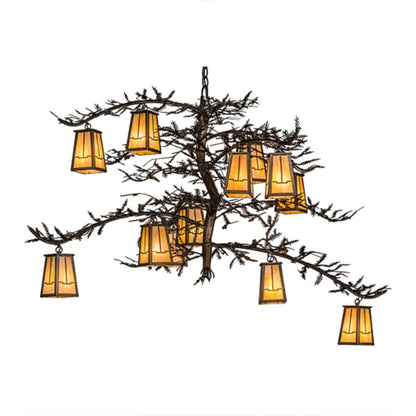 Meyda Tiffany Pine Branch Valley View 12 Light 54" Wide Chandelier