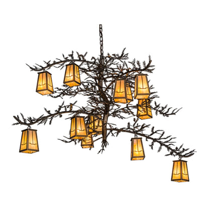 Meyda Tiffany Pine Branch Valley View 12 Light 54" Wide Chandelier