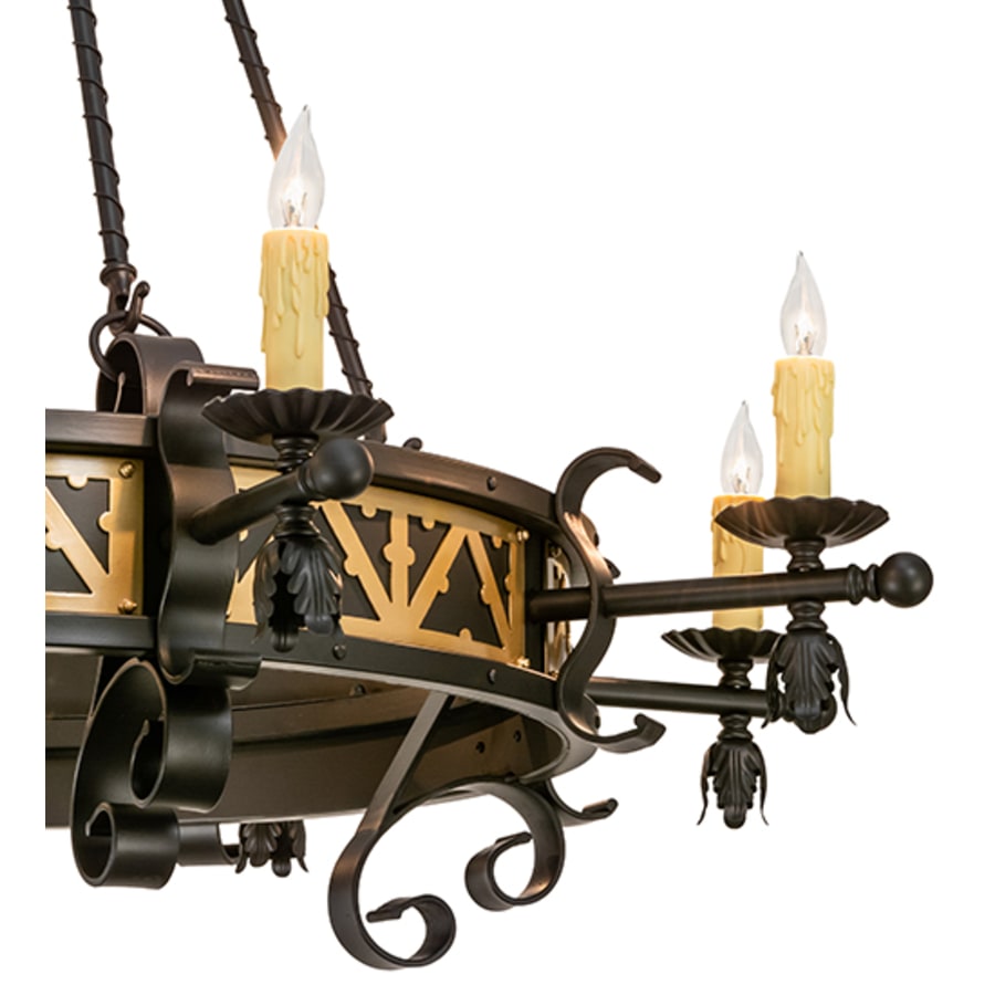 Meyda Tiffany Filomena 8 Light 48" Wide Taper Candle Style Chandelier