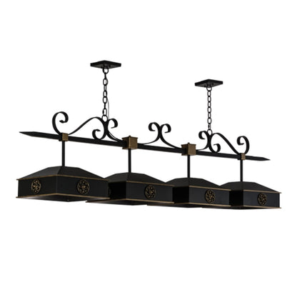 Meyda Tiffany Stefano 4 Light 78" Wide Linear Pendant