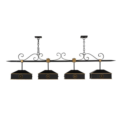 Meyda Tiffany Stefano 4 Light 78" Wide Linear Pendant