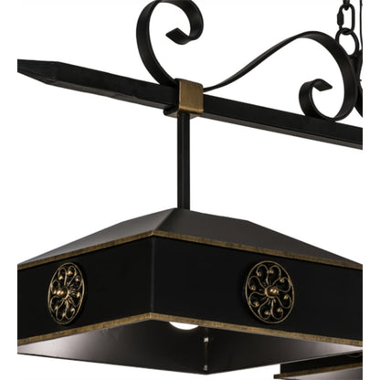Meyda Tiffany Stefano 4 Light 78" Wide Linear Pendant