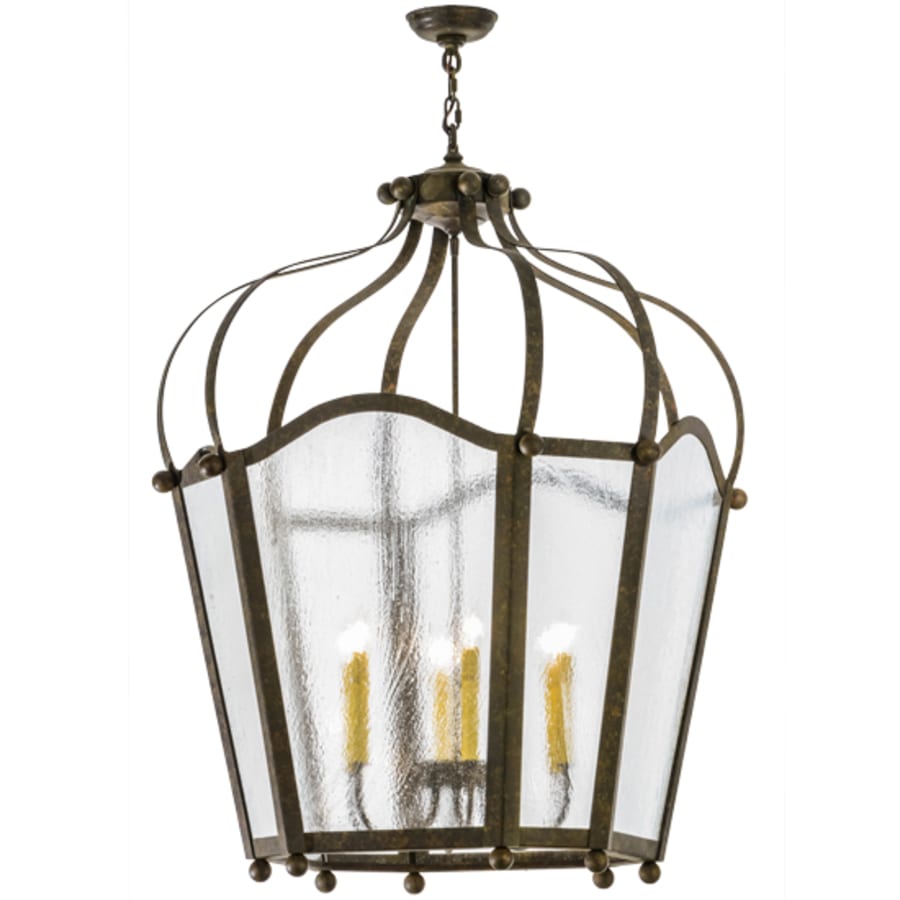 Meyda Tiffany Citadel 6 Light 33" Wide Taper Candle Pendant