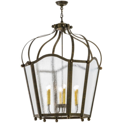 Meyda Tiffany Citadel 6 Light 33" Wide Taper Candle Pendant