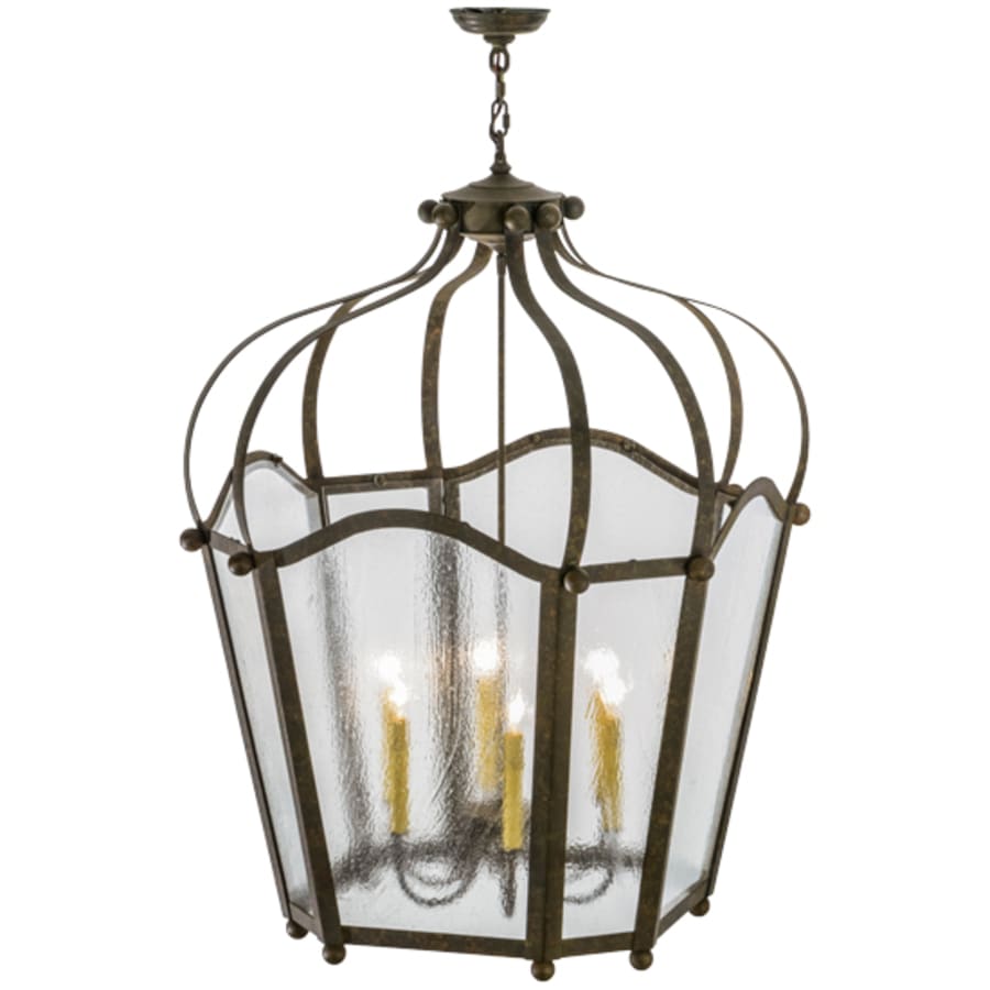 Meyda Tiffany Citadel 6 Light 33" Wide Taper Candle Pendant