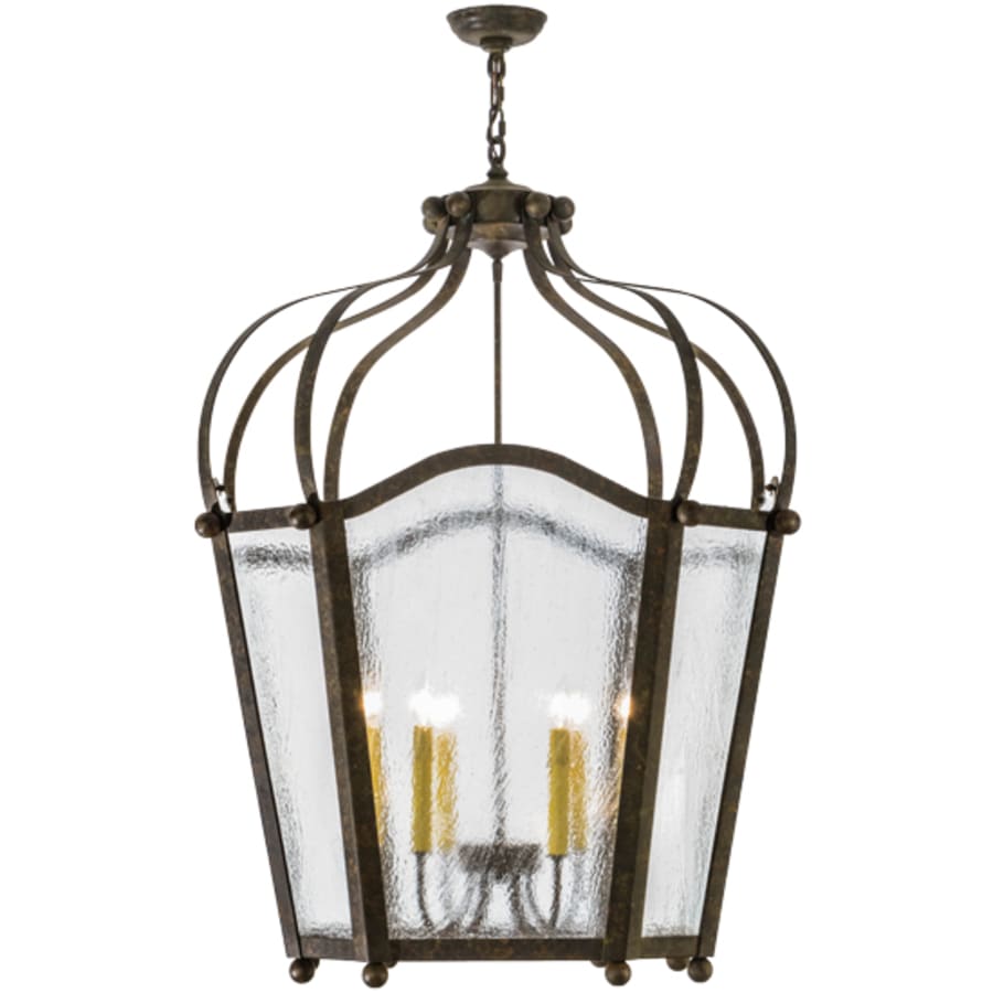 Meyda Tiffany Citadel 6 Light 33" Wide Taper Candle Pendant