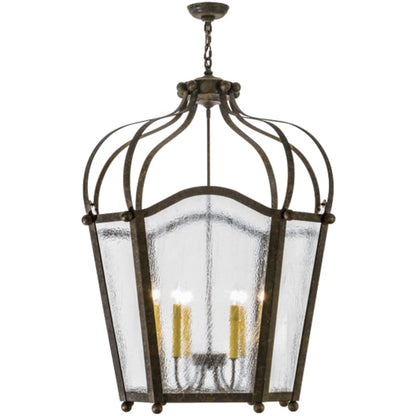 Meyda Tiffany Citadel 6 Light 33" Wide Taper Candle Pendant