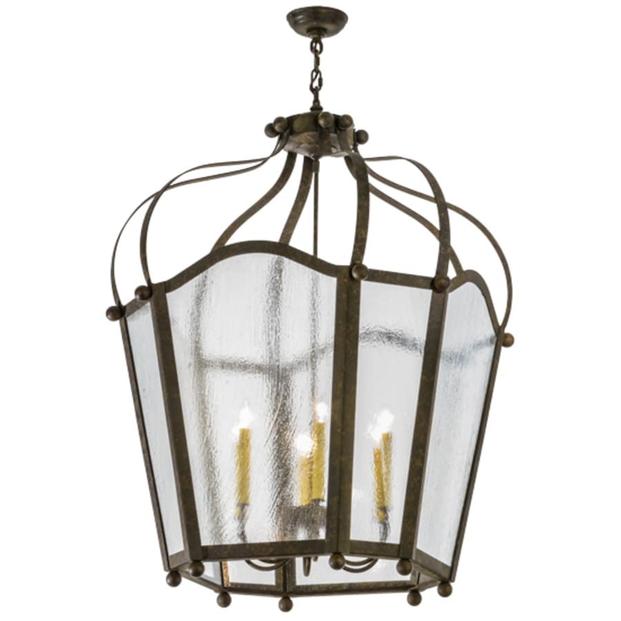 Meyda Tiffany Citadel 6 Light 33" Wide Taper Candle Pendant