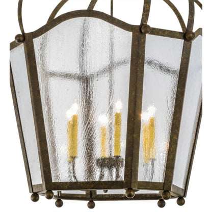 Meyda Tiffany Citadel 6 Light 33" Wide Taper Candle Pendant