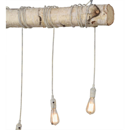 Meyda Tiffany Hounds Tooth 4 Light 36" Wide Abstract Linear Pendant