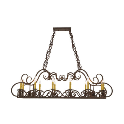 Meyda Tiffany Carlotta 12 Light 25" Wide Taper Candle Pendant