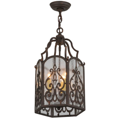 Meyda Tiffany Antencio 3 Light 12" Wide Taper Candle Pendant