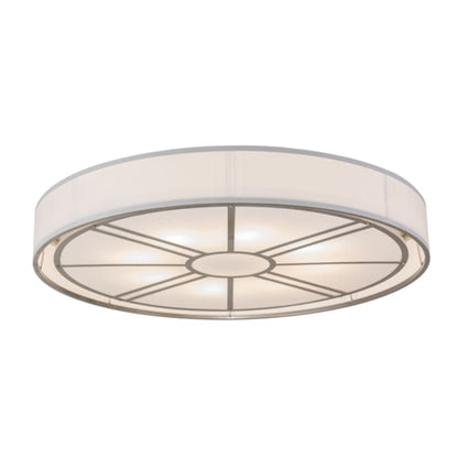 Meyda Tiffany Cilindro Milwaukee 8 Light 60" Wide Flush Mount Drum Ceiling Fixture