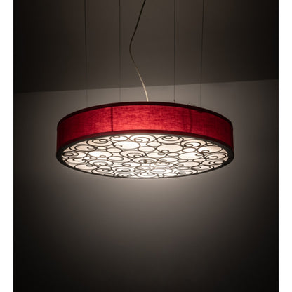 Meyda Tiffany Cilindro 4 Light 30" Wide Suspension Pendant