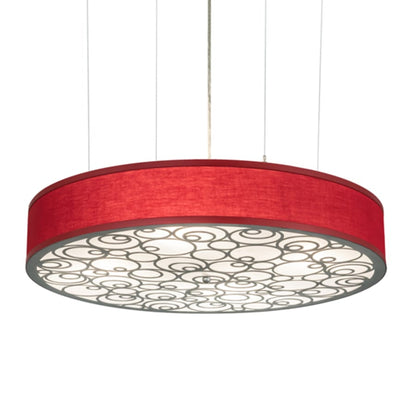 Meyda Tiffany Cilindro 4 Light 30" Wide Suspension Pendant