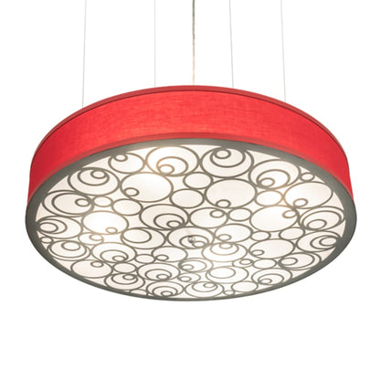 Meyda Tiffany Cilindro 4 Light 30" Wide Suspension Pendant