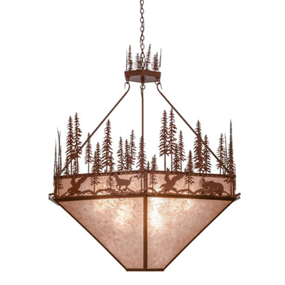 Meyda Tiffany Wildlife at Pine Lake 9 Light 60" Wide Pendant