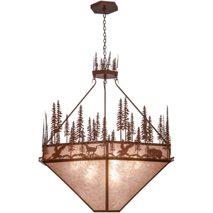 Meyda Tiffany Wildlife at Pine Lake 9 Light 60" Wide Pendant