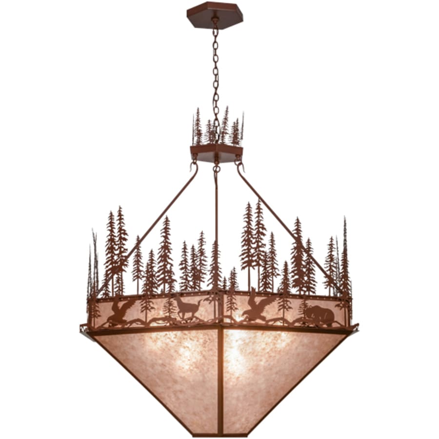Meyda Tiffany Wildlife at Pine Lake 9 Light 60" Wide Pendant