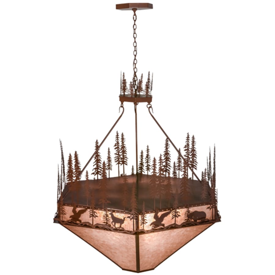 Meyda Tiffany Wildlife at Pine Lake 9 Light 60" Wide Pendant