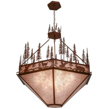 Meyda Tiffany Wildlife at Pine Lake 9 Light 60" Wide Pendant