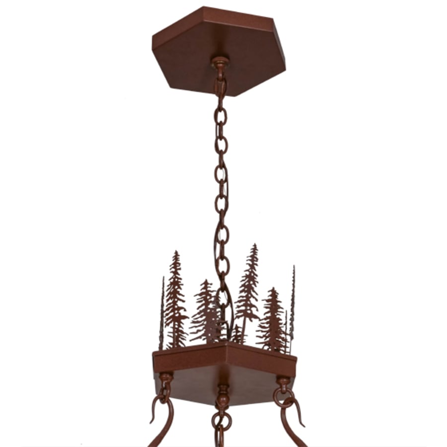 Meyda Tiffany Wildlife at Pine Lake 9 Light 60" Wide Pendant