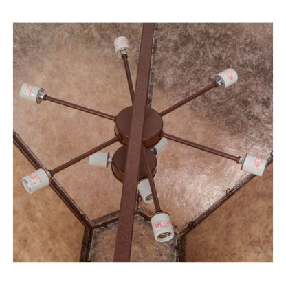 Meyda Tiffany Wildlife at Pine Lake 9 Light 60" Wide Pendant