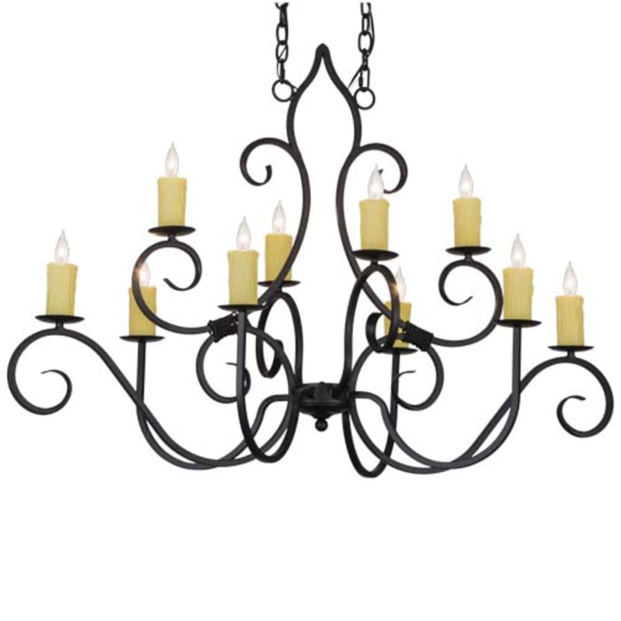 Meyda Tiffany Clifton 10 Light 26" Wide Taper Candle Style Chandelier