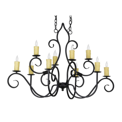 Meyda Tiffany Clifton 10 Light 26" Wide Taper Candle Style Chandelier