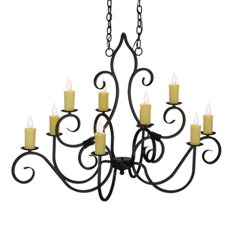 Meyda Tiffany Clifton 10 Light 26" Wide Taper Candle Style Chandelier