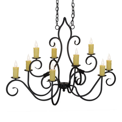 Meyda Tiffany Clifton 10 Light 26" Wide Taper Candle Style Chandelier