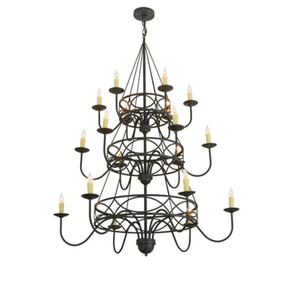 Meyda Tiffany Polonella 18 Light 48" Wide Taper Candle Style Chandelier