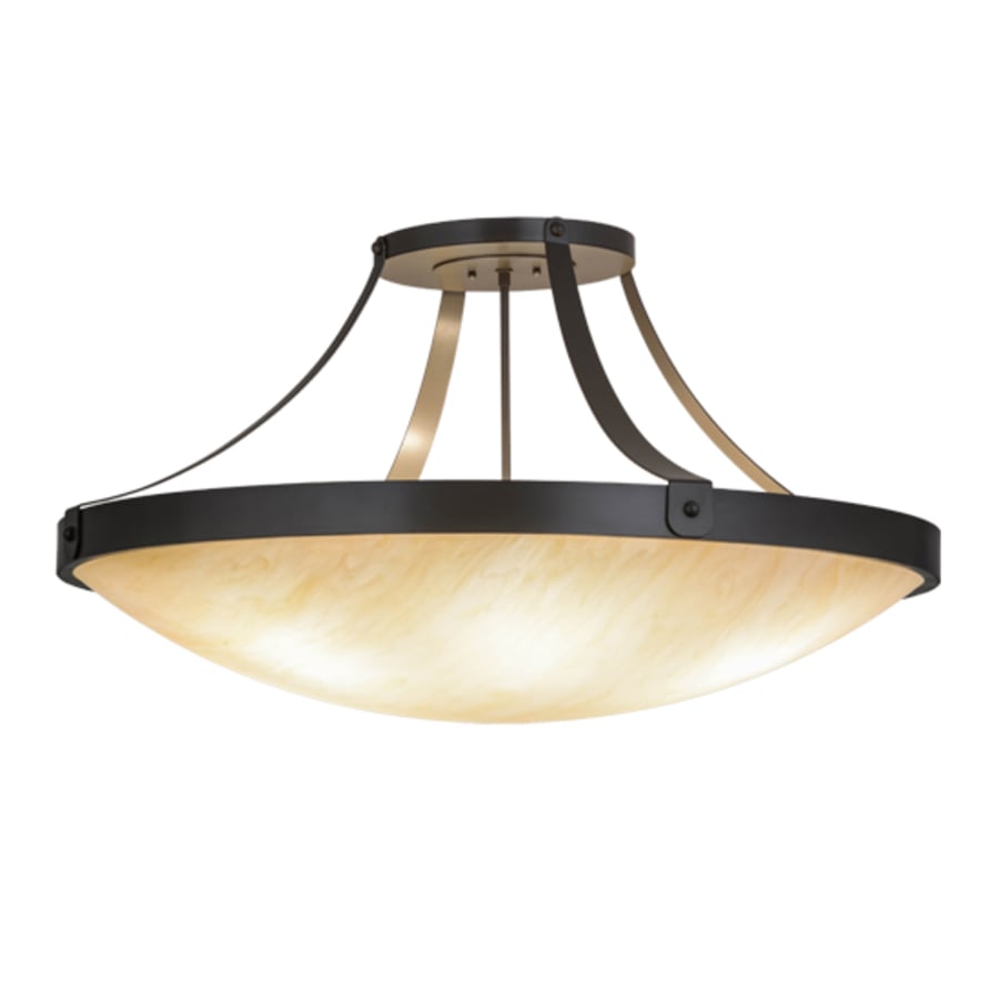 Meyda Tiffany Urban 6 Light 37" Wide Semi-Flush Bowl Ceiling Fixture